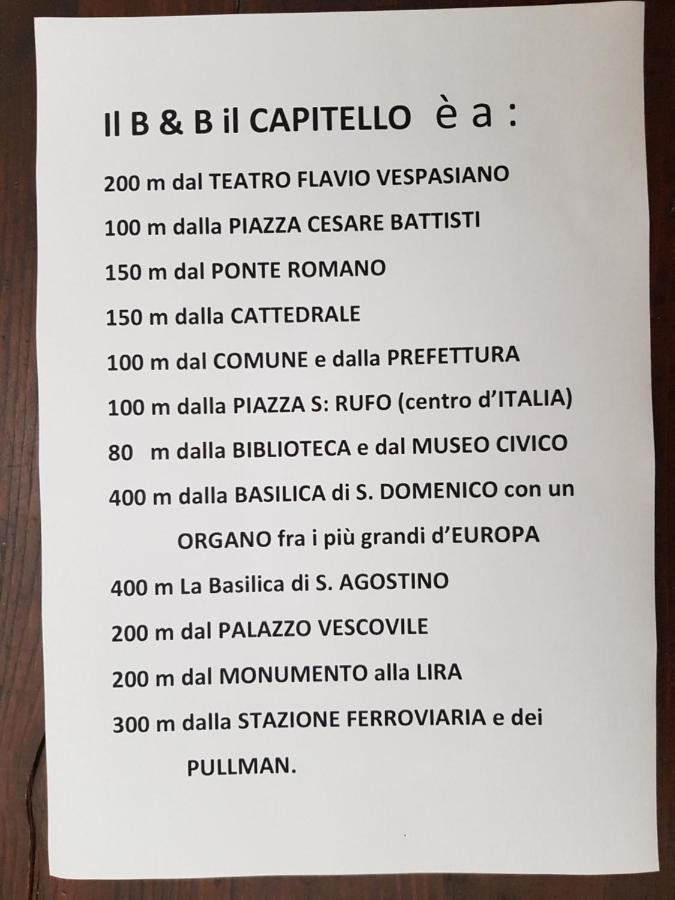Il Capitello Bed and Breakfast Rieti Exteriör bild